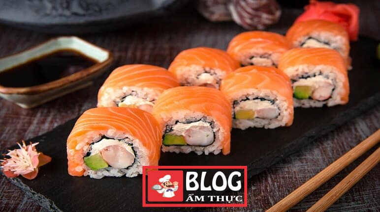 Hướng dẫn làm món khai vị sushi cá hồi - BLOG ẨM THỰC