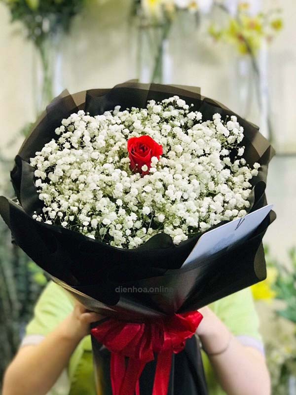 Bó hoa hồng đỏ - Em là duy nhất 01 - Ms:2356 - Dienhoa.Online | Phu Quy Flowers | Dịch vụ điện hoa Online số 1 Việt Namso