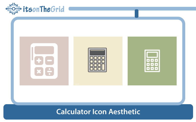 Calculator Icon Aesthetic For iPhone in iOS 14 - itsonTheGrid