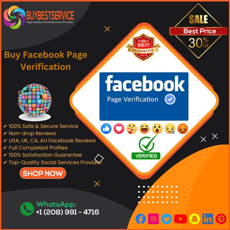 Buy Facebook Page Verification -Get 100% Organic And Permanent