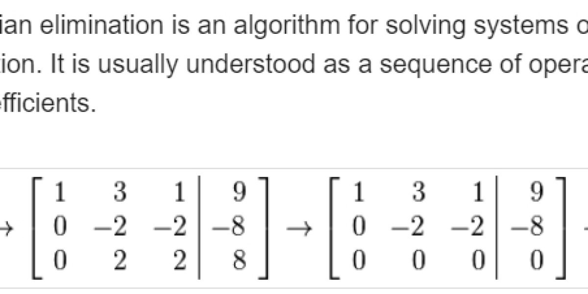 Gaussian Elimination Method Solver