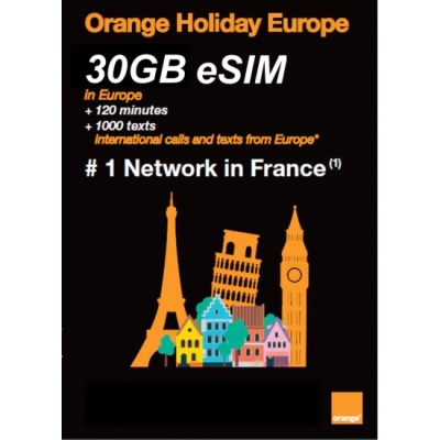 Orange Holiday eSIM Europe 30GB Profile Picture