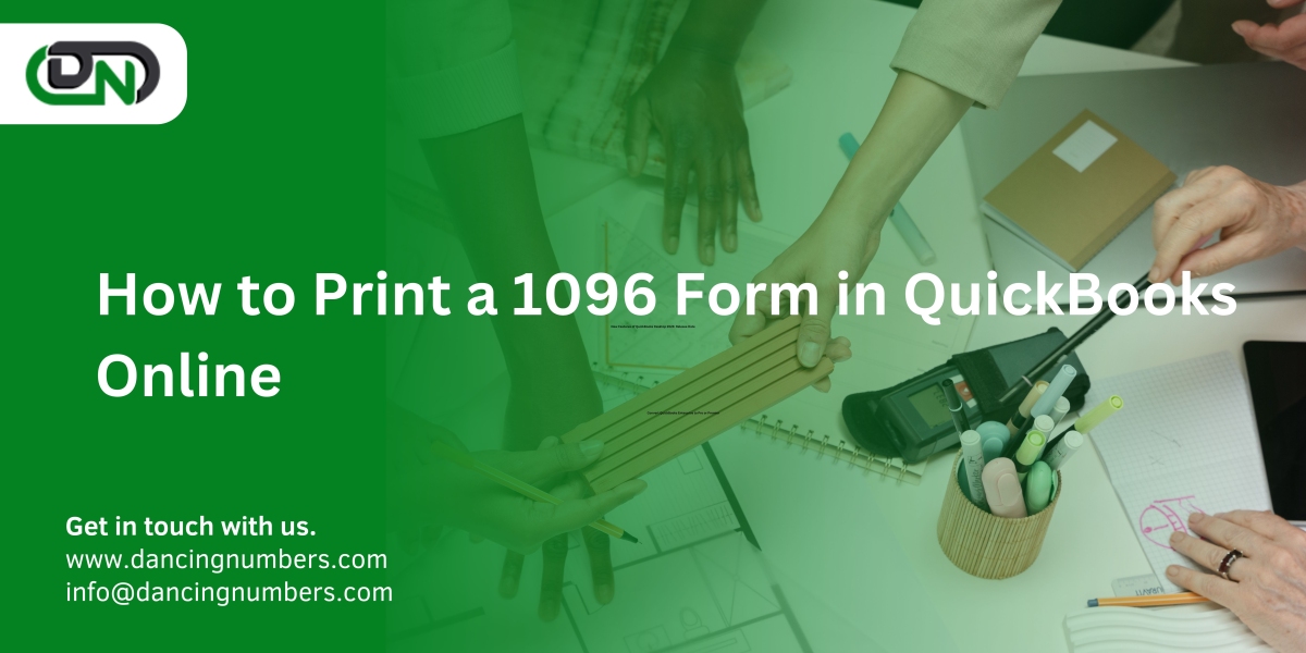 How to Print a 1096 Form in QuickBooks Online